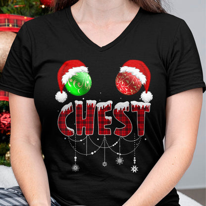 Chest Nuts Christmas Shirt Funny Matching Couple Chestnuts T-Shirt - Christmas Unisex T-Shirt/Hoodie/Sweatshirt - NGHL00