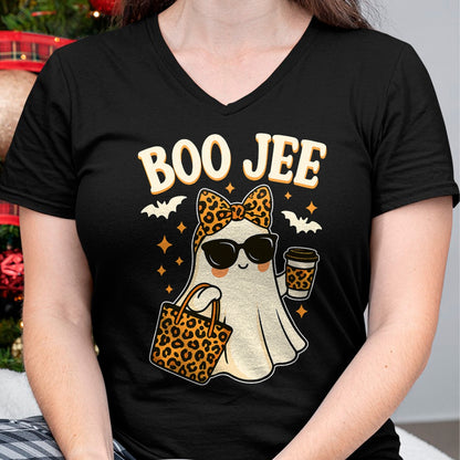 Boo JEE Ghost Shirt Halloween Women Girls Boojee Halloween T-Shirt - Halloween Unisex T-Shirt/Hoodie - NGHL00