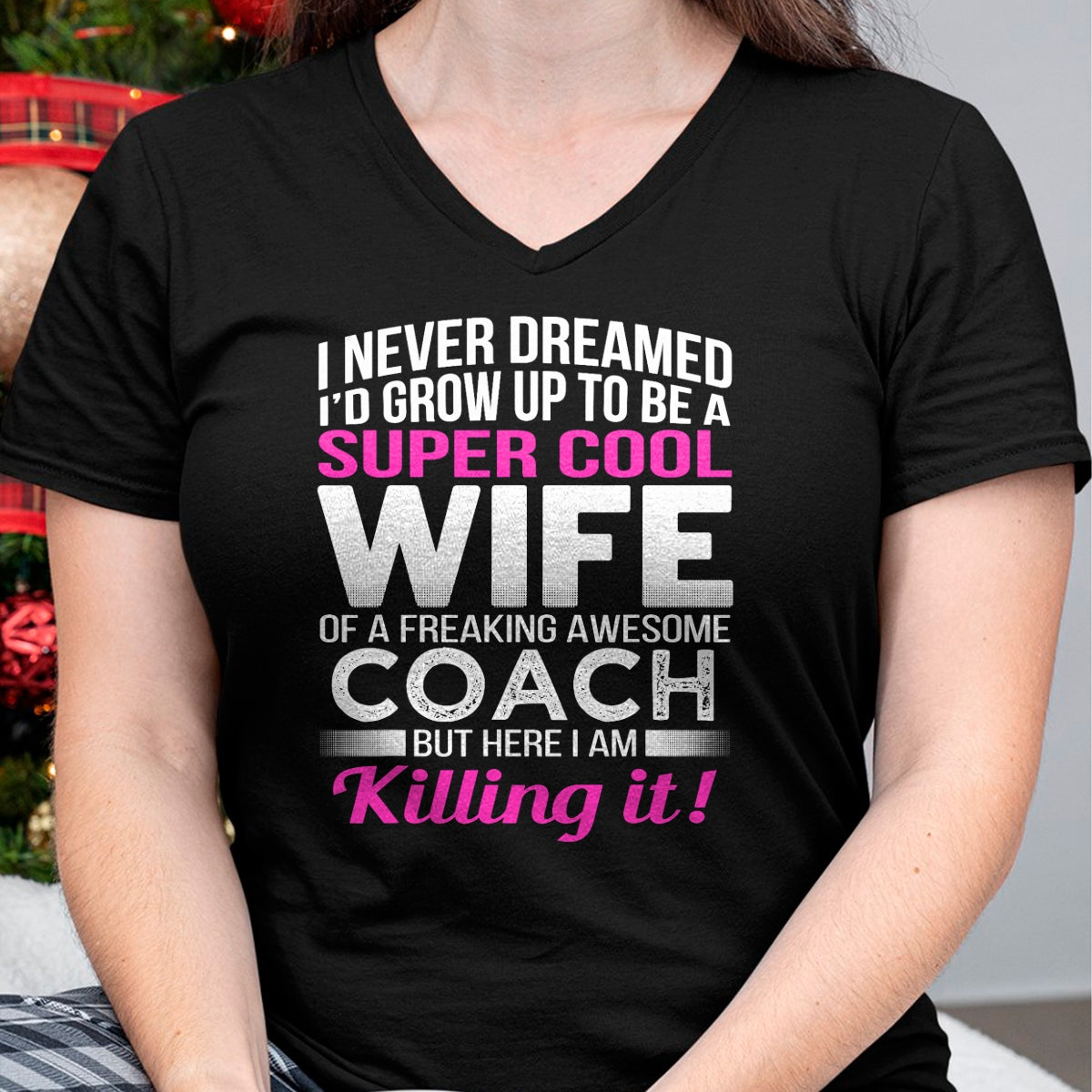 Coach's Wife Shirt Funny Gift for Wife of Coach T-Shirt - Gift For Wife From Husband  Unisex T-Shirt/Hoodie - NGHL00 (SKUT-2310EMAILWIFE-02)