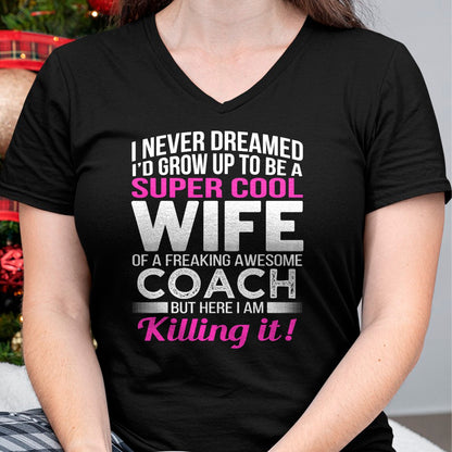 Coach's Wife Shirt Funny Gift for Wife of Coach T-Shirt - Gift For Wife From Husband  Unisex T-Shirt/Hoodie - NGHL00 (SKUT-2310EMAILWIFE-02)