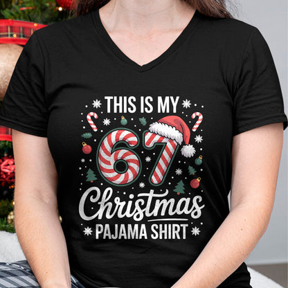 This My 67 Christmas Pajama 67 Meme Gen Alpha Boys Girls T-Shirt - Christmas Unisex T-Shirt/Hoodie/Sweatshirt - NGHL00