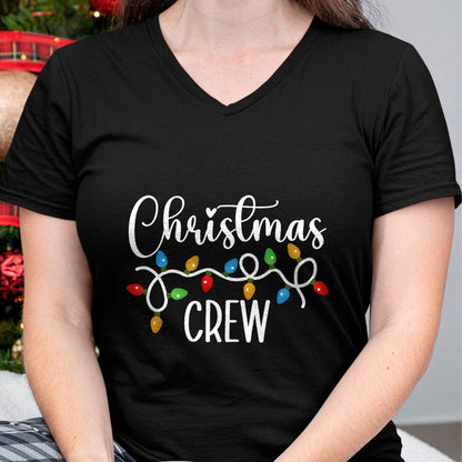 Christmas Crew Xmas Lights Family Matching Pajamas Holiday T-Shirt - Christmas Unisex T-Shirt/Hoodie/Sweatshirt - NGHL00