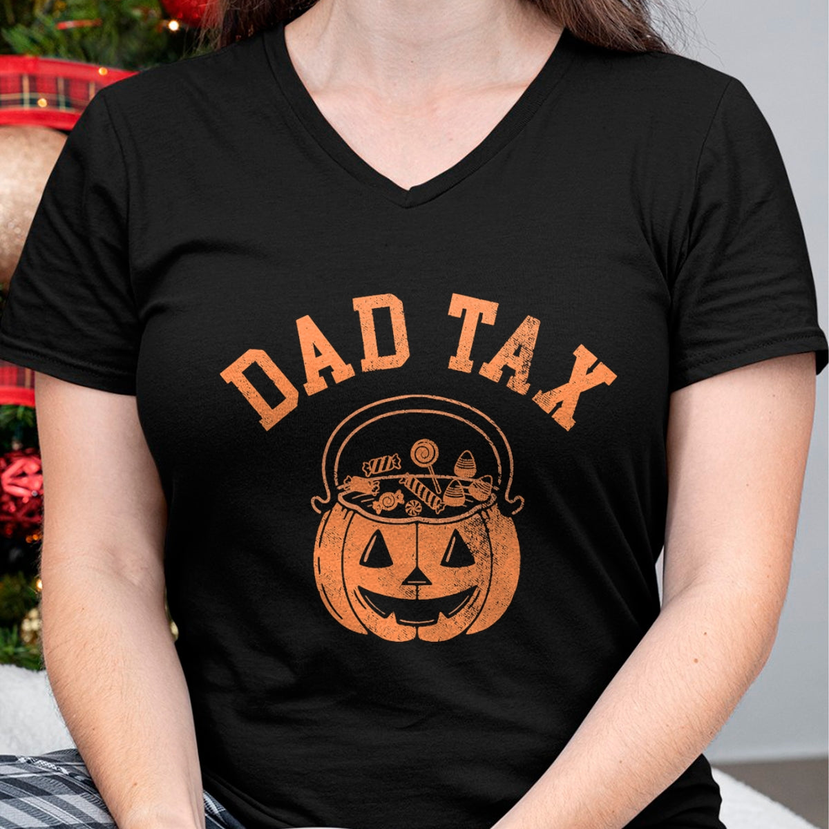 Dad Tax Halloween Trick Or Treat Candy Pumkin Dad Joke T-Shirt - Halloween Unisex T-Shirt/Hoodie - NGHL00