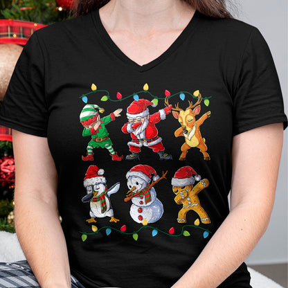 Dabbing Santa Elf Friends Christmas Boys Girls Men Xmas Dab T-Shirt - Christmas Unisex T-Shirt/Hoodie/Sweatshirt - NGHL00