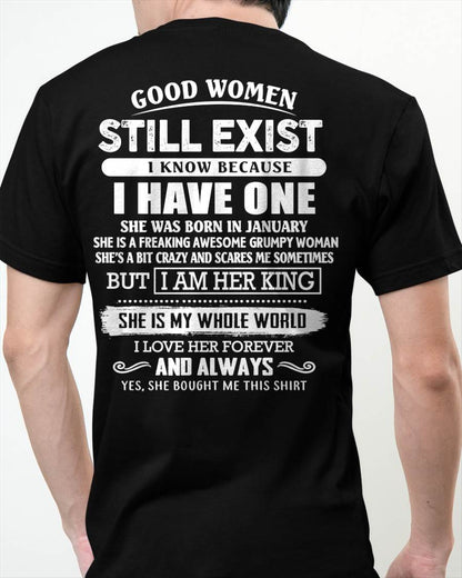 JANUARY - GOOD WOMEN STILL EXIST - PERFECT GIFT FROM WIFE, GIRLFRIEND - NGHL01 (SKU12-306-01)