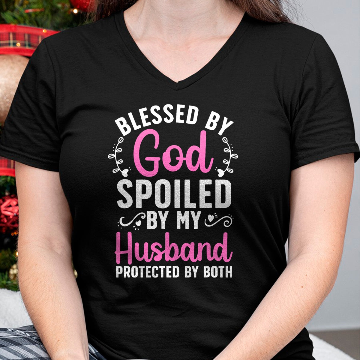 Funny Spoiled Wife Art For Women Girls Husband Spoiled Wife T-Shirt - Gift For Wife From Husband  Unisex T-Shirt/Hoodie - NGHL00 (SKUT-2310EMAILWIFE-07)
