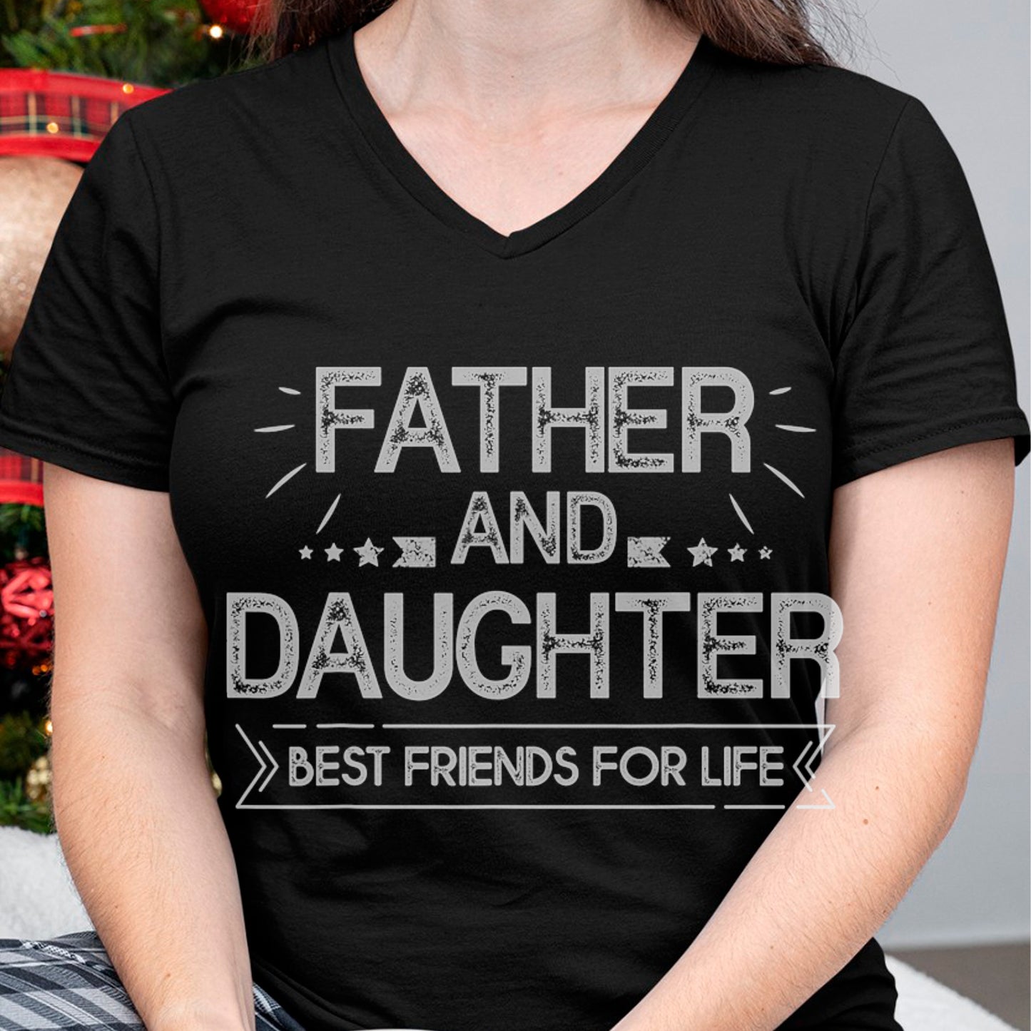 Father and daughter best friends for life Fathers Day Gift T-Shirt - Gift for Daughter from Dad - NGHL00 Hoodie (SKU-T1410DD-A02)