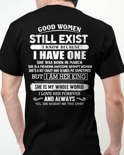 MARCH - GOOD WOMEN STILL EXIST - PERFECT GIFT FROM WIFE, GIRLFRIEND - NGHL03 (SKU12-306-03)