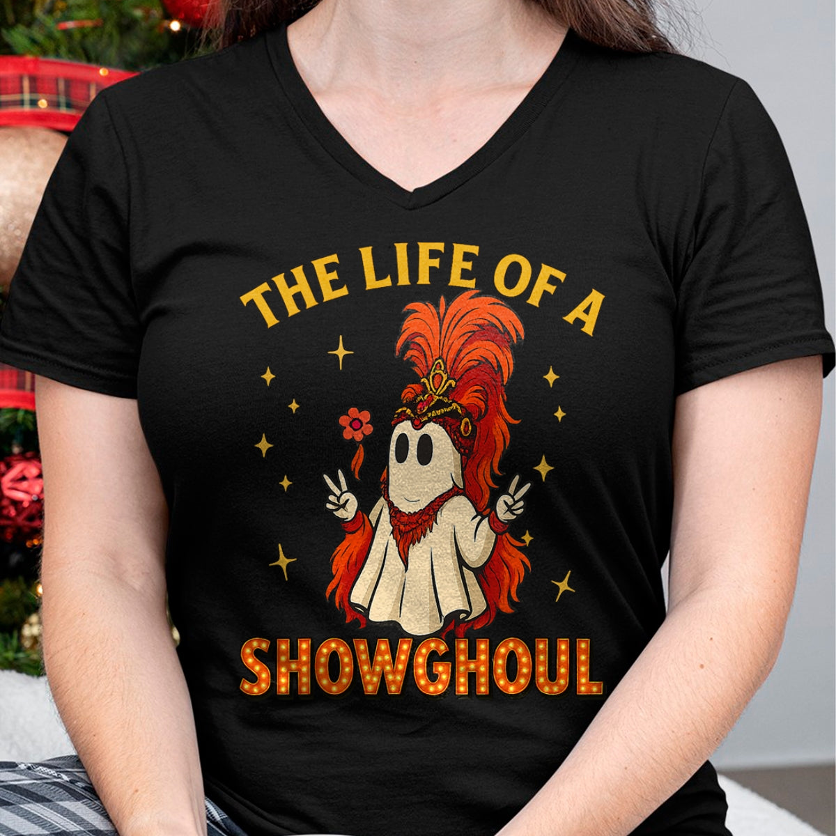 The Life of a Showghoul Funny Halloween Ghost Girl T-Shirt - Halloween Unisex T-Shirt/Hoodie - NGHL00