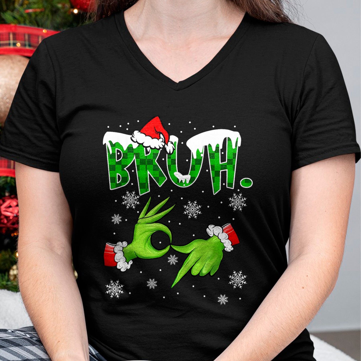 Bruh 67 Six Seven 6 7 Meme Christmas Funny Gen Alpha Slang T-Shirt  - Christmas Unisex T-Shirt/Hoodie/Sweatshirt - NGHL00