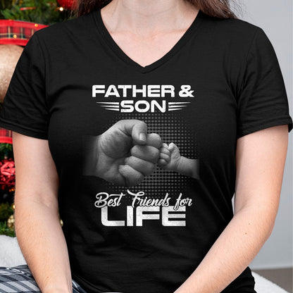 Father & Son Best Friends For Life Matching Father's Day T-Shirt - Gift From Dad Unisex T-Shirt/Hoodie - NGHL00 (SKUT-2310EMAILDS-19)