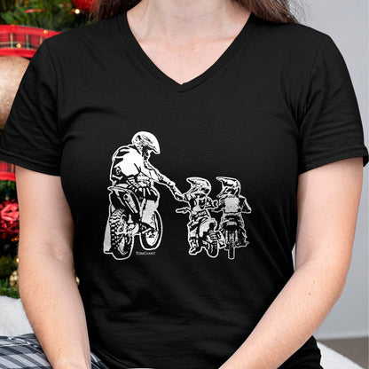 Dirt Bike Motorcycle Motocross Father Biker Son Sons Dad T-Shirt - Gift From Dad Unisex T-Shirt/Hoodie - NGHL00 (SKUT-2310EMAILDS-18)