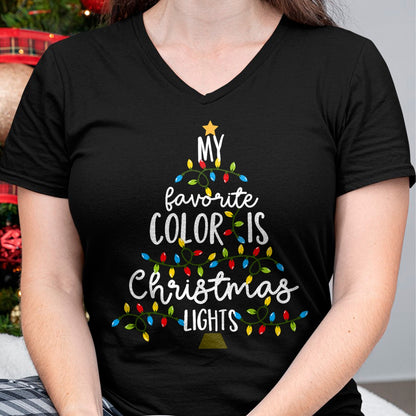 My Favorite Color Is Christmas Lights Kids Boy Women T-Shirt - Christmas Unisex T-Shirt/Hoodie/Sweatshirt - NGHL00