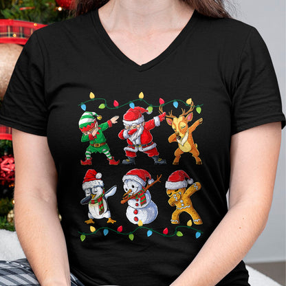 Dabbing Santa Elf Friends Christmas Boys Girls Men Xmas Dab T-Shirt - Christmas Unisex T-Shirt/Hoodie/Sweatshirt - NGHL00