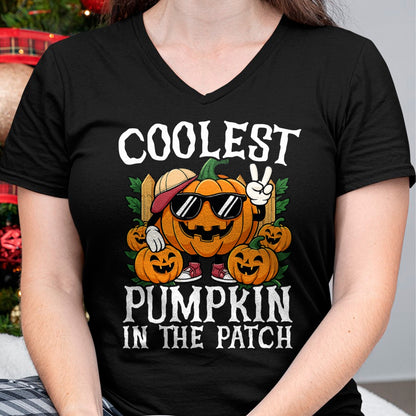 Halloween Shirt Boys Girls Kids Coolest Pumpkin In The Patch T-Shirt - Halloween Unisex T-Shirt/Hoodie - NGHL00 (SKUT-2010HALLOWEEN-01)