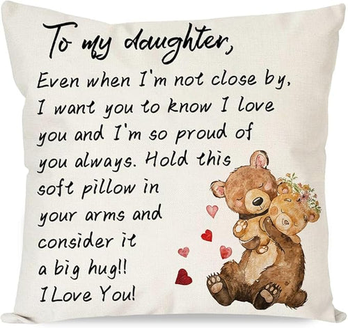 To My Daughter From Mom & Dad Pillow