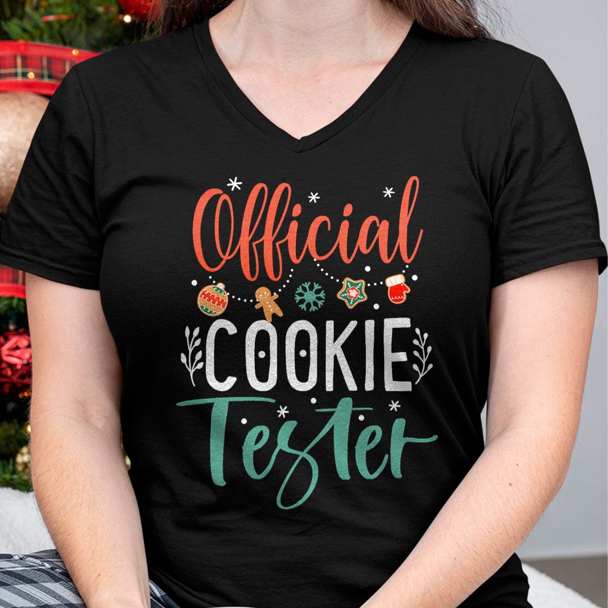 Official Cookie Tester Funny Christmas Couples Matching T-Shirt - Christmas Unisex T-Shirt/Hoodie/Sweatshirt - NGHL00