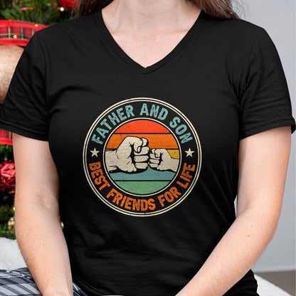 Father And Son Best Friends For Life Matching Father's Day T-Shirt - Gift From Dad Unisex T-Shirt/Hoodie - NGHL00 (SKUT-2310EMAILDS-21)
