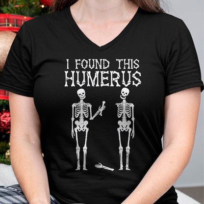 Halloween Skeleton I Found Humerus Funny Costume Men Women T-Shirt - Halloween Unisex T-Shirt/Hoodie - NGHL00