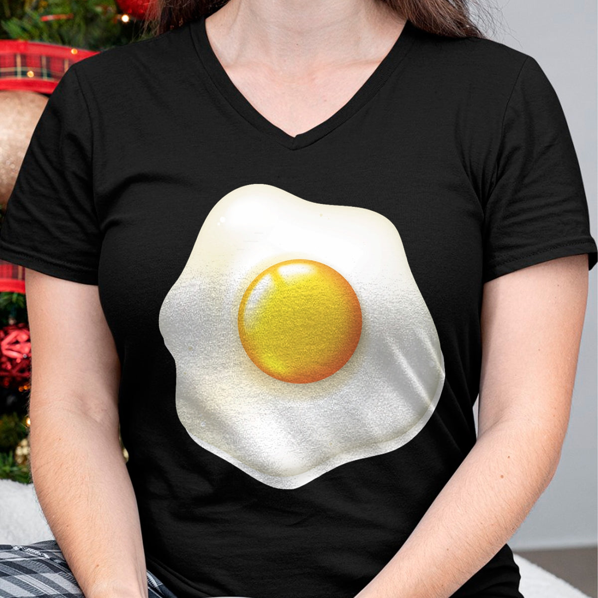 Egg Costume T-Shirt Funny Christmas  Halloween Egg Shirt T-Shirt - Christmas Unisex T-Shirt/Hoodie/Sweatshirt - NGHL00