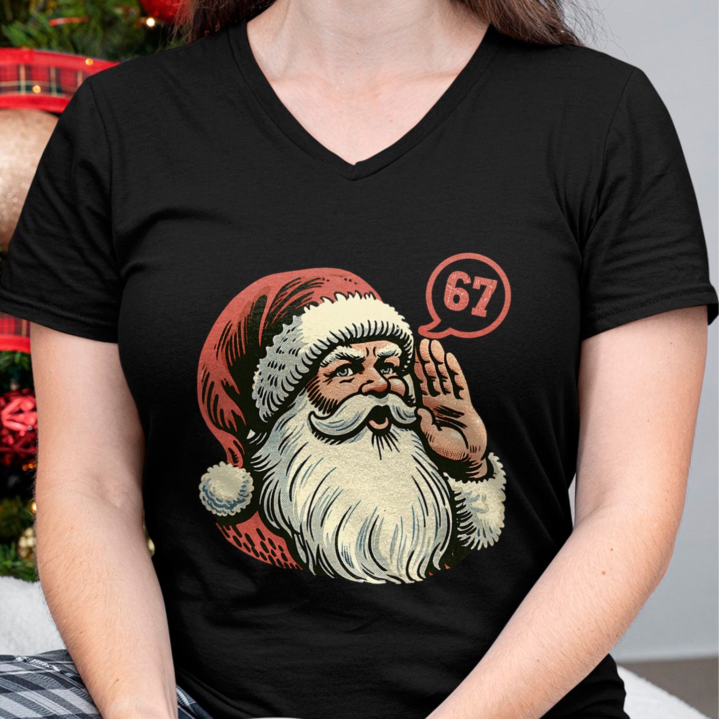 67 Christmas Funny Six Seven Meme Brainrot Santa Claus Boys T-Shirt - Christmas Unisex T-Shirt/Hoodie/Sweatshirt - NGHL00
