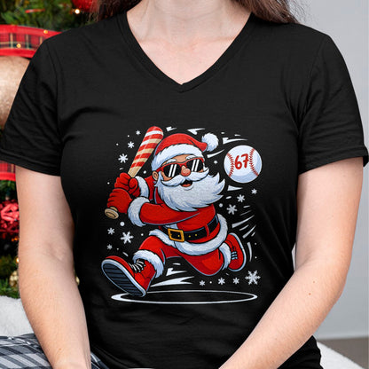 Funny Baseball Santa 67 Christmas Xmas Pajamas Boys T-Shirt - Christmas Unisex T-Shirt/Hoodie/Sweatshirt - NGHL00