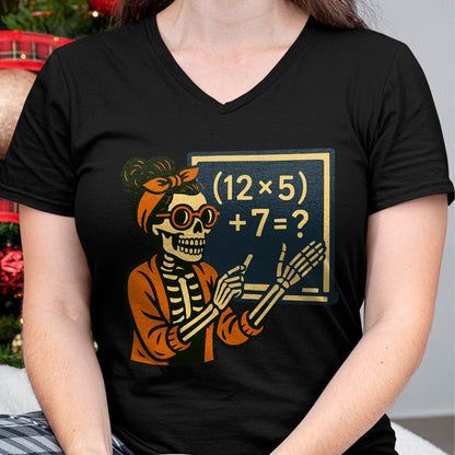 67 Teacher Halloween Skeleton Six Seven Meme Brainrot Math T-Shirt - Halloween Unisex T-Shirt/Hoodie - NGHL00