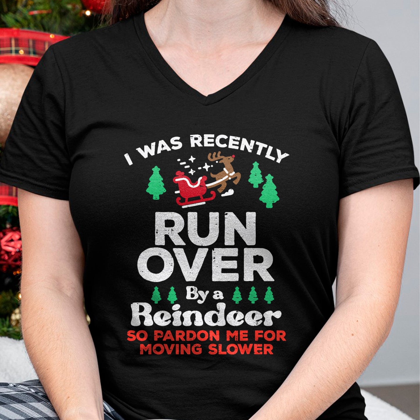 Christmas Runover By Reindeer Funny Xmas Women Men Kids T-Shirt - Christmas Unisex T-Shirt/Hoodie/Sweatshirt - NGHL00