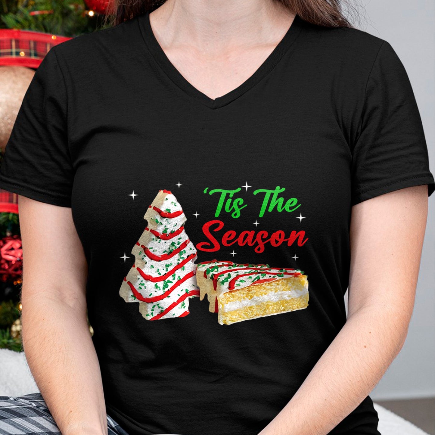 Funny Tis The Season Design Christmas Tree Cakes Debbie T-Shirt - Christmas Unisex T-Shirt/Hoodie/Sweatshirt - NGHL00