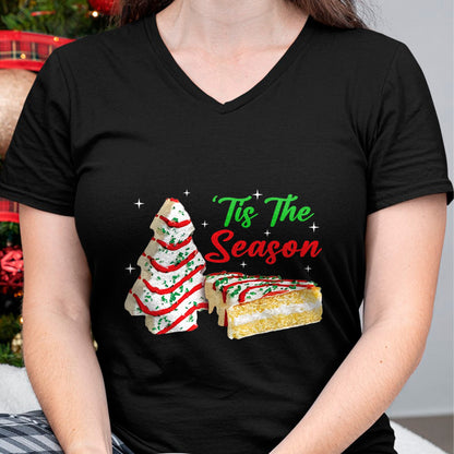 Funny Tis The Season Design Christmas Tree Cakes Debbie T-Shirt - Christmas Unisex T-Shirt/Hoodie/Sweatshirt - NGHL00