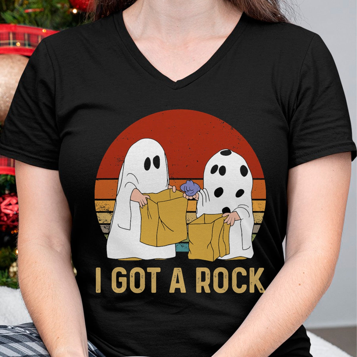 I Got A Rock Shirt Halloween Trick Or Treat Ghost T-Shirt - Halloween Unisex T-Shirt/Hoodie - NGHL00