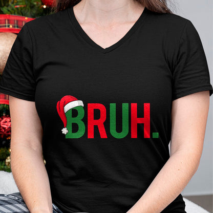 Bruh Meme Funny Saying Bro Greeting Teens Boys Men Christmas T-Shirt - Christmas Unisex T-Shirt/Hoodie/Sweatshirt - NGHL00