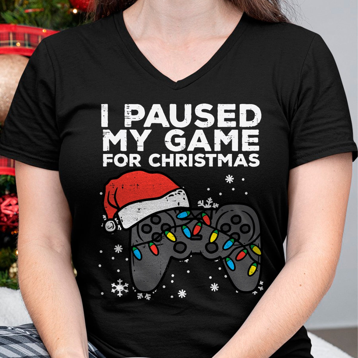 Paused My Game Christmas Gamer Xmas Men Boys Kids Youth Teen T-Shirt - Christmas Unisex T-Shirt/Hoodie/Sweatshirt - NGHL00
