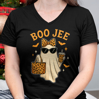 Boojee Ghost Halloween Shirt Women Girls Boo JEE Ghost Kids T-Shirt - Halloween Unisex T-Shirt/Hoodie - NGHL00