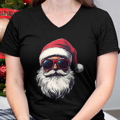 Cool Santa Claus Face Retro Sunglasses Christmas Men Boys T-Shirt - Christmas Unisex T-Shirt/Hoodie/Sweatshirt - NGHL00