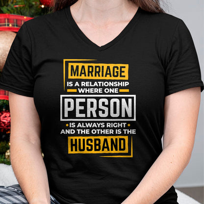 Funny Husband Wife Marriage is A Relationship for Men Women T-Shirt - Gift For Wife From Husband  Unisex T-Shirt/Hoodie - NGHL00 (SKUT-2310EMAILWIFE-04)