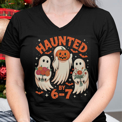67 Meme Halloween Haunted by 6 7 Six Seven T-Shirt - Halloween Unisex T-Shirt/Hoodie - NGHL00 (Copy)