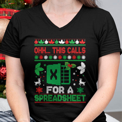 Oh this calls for a Spreadsheet Christmas sweater Excel Sweatshirt - Christmas Unisex T-Shirt/Hoodie/Sweatshirt - NGHL00