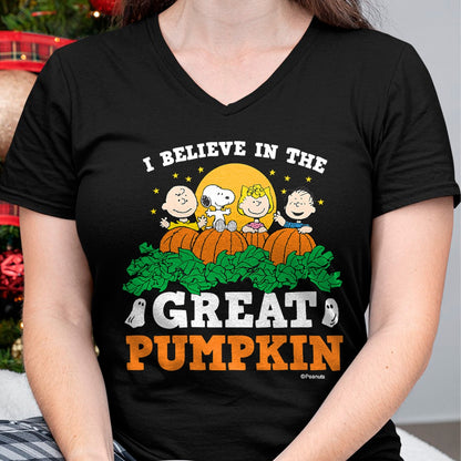 Peanuts - I Believe In The Great Pumpkin T-Shirt - Halloween Unisex T-Shirt/Hoodie - NGHL00