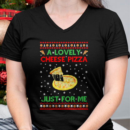 A Lovely Cheese Pizza Shirt Alone Funny Kevin X-Mas Home T-Shirt - Christmas Unisex T-Shirt/Hoodie/Sweatshirt - NGHL00