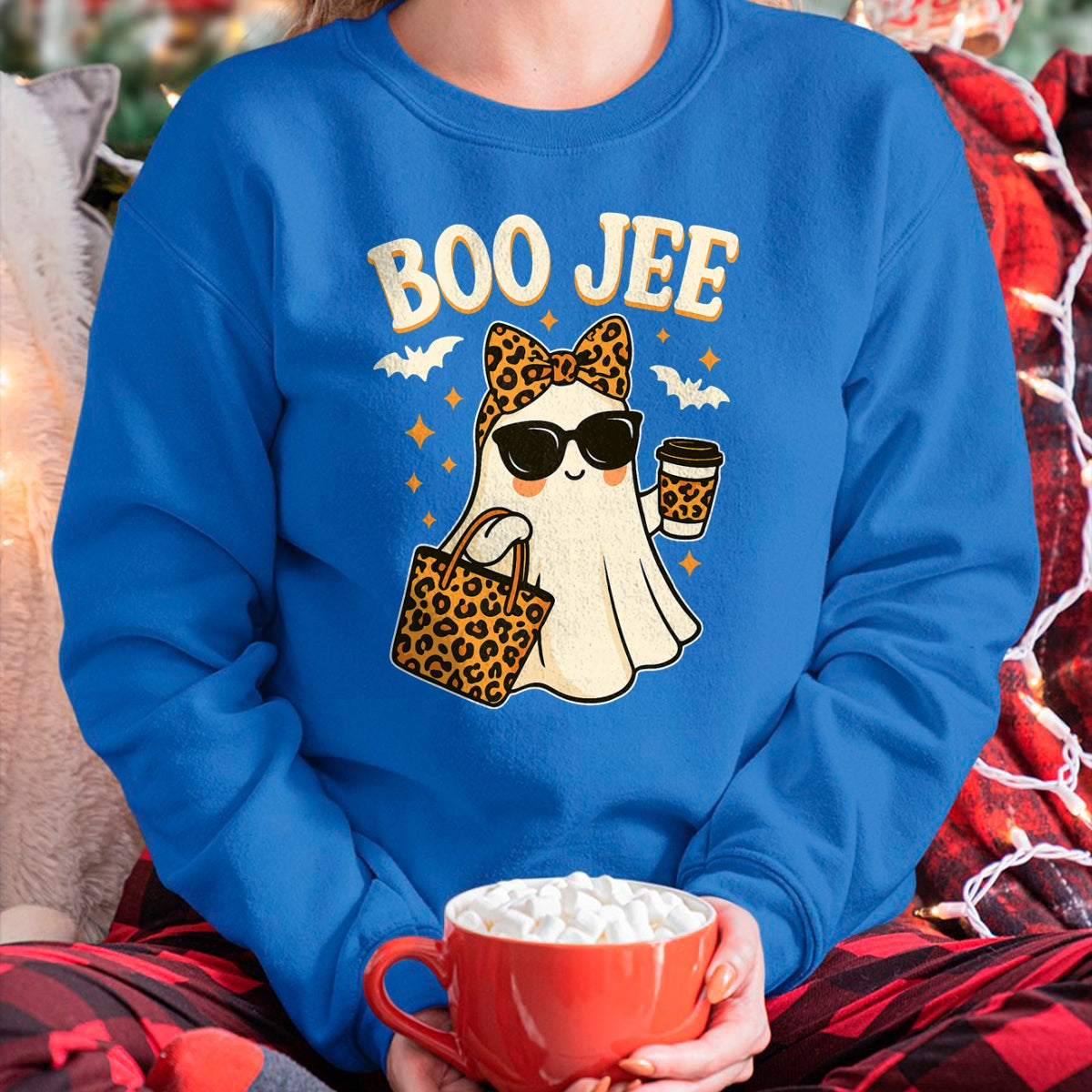 Boo JEE Ghost Shirt Halloween Women Girls Boojee Halloween T-Shirt - Halloween Unisex T-Shirt/Hoodie - NGHL00