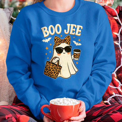 Boo JEE Ghost Shirt Halloween Women Girls Boojee Halloween T-Shirt - Halloween Unisex T-Shirt/Hoodie - NGHL00