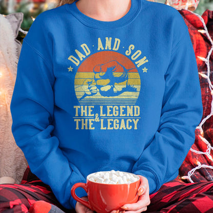 Dad and Son The Legend And The Legacy Gifts Dad T-Shirt - Gift From Dad Unisex T-Shirt/Hoodie - NGHL00 (SKUT-2310EMAILDS-09)