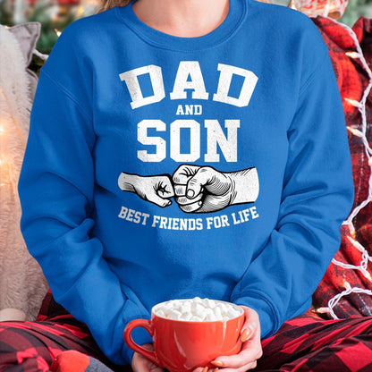 Dad and Son Best Friends for Life Fathers Day Dad and Son T-Shirt - Gift From Dad Unisex T-Shirt/Hoodie - NGHL00 (SKUT-2310EMAILDS-08)