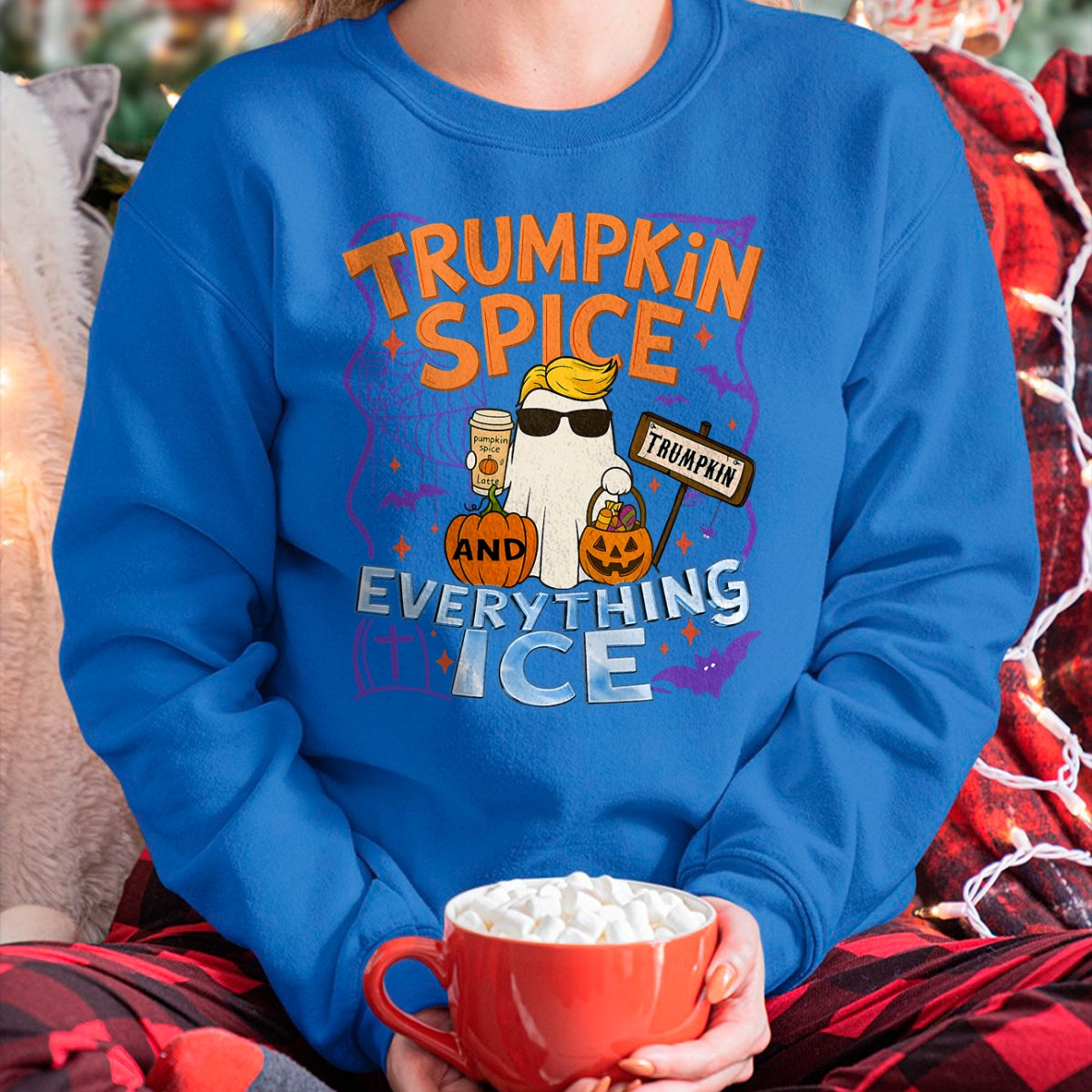 Halloween Trumpkin Spice and Everything Ice Pumpkin Spice T-Shirt - Halloween Unisex T-Shirt/Hoodie - NGHL00