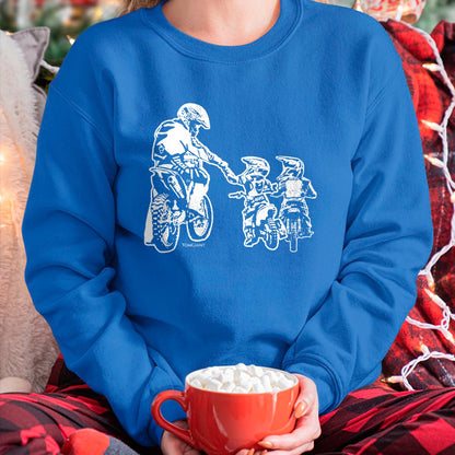 Dirt Bike Motorcycle Motocross Father Biker Son Sons Dad T-Shirt - Gift From Dad Unisex T-Shirt/Hoodie - NGHL00 (SKUT-2310EMAILDS-18)