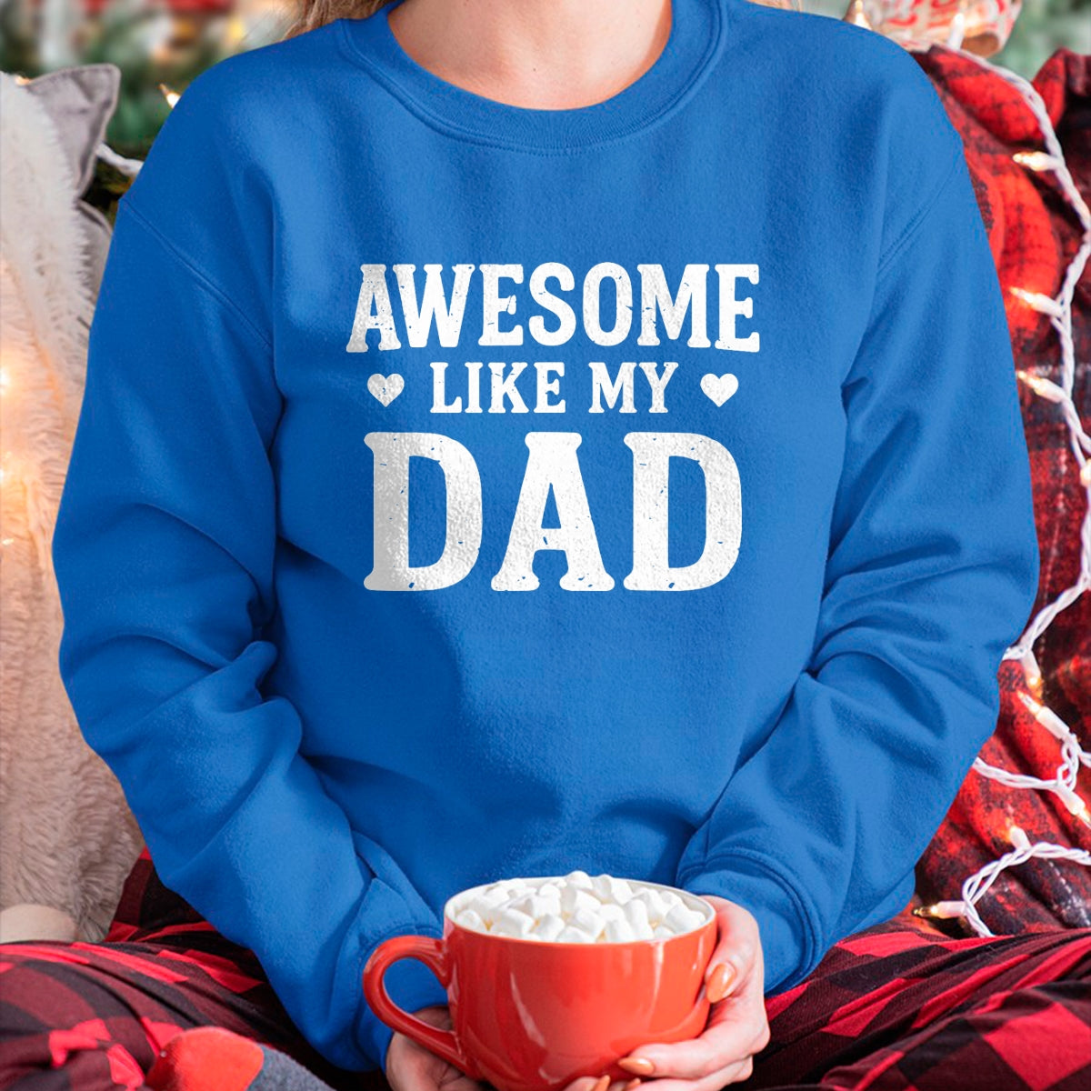 Awesome Like My Dad Shirt Kids Daughter Dad and Son Matching T-Shirt - Gift From Dad Unisex T-Shirt/Hoodie - NGHL00 (SKUT-2310EMAILDS-02)