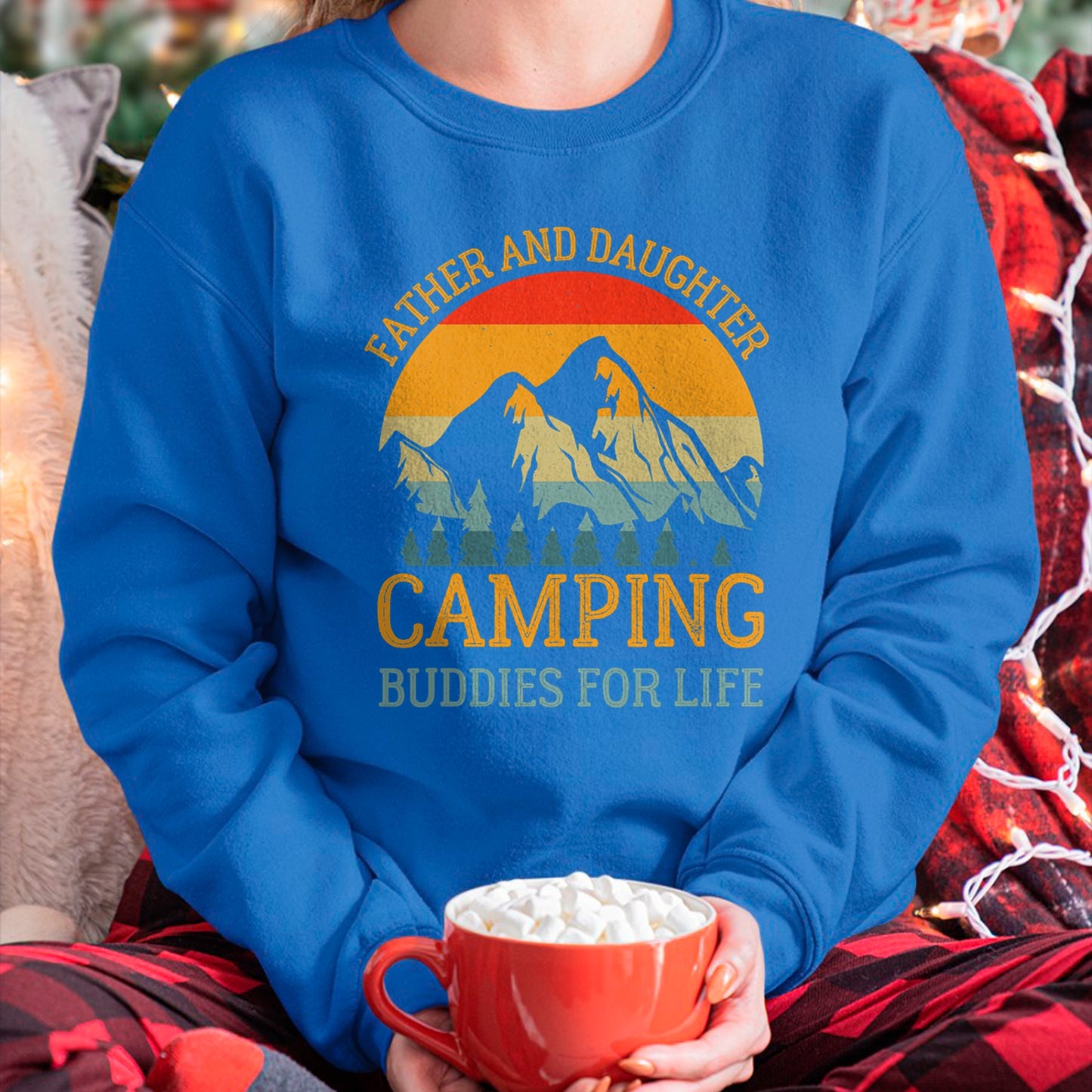 Father and Daughter Camping Buddies for Life Gift for Dad T-Shirt - Gift for Daughter from Dad - NGHL00 Hoodie (SKU-T1410DD-A03)
