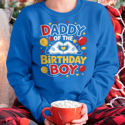 Daddy Of The Birthday Boy Shirt matching Dad Son Family Bday T-Shirt - Gift From Dad Unisex T-Shirt/Hoodie - NGHL00 (SKUT-2310EMAILDS-16)