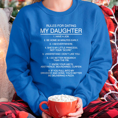 Rules for dating my daughter T Shirt T-Shirt - Gift for Daughter from Dad - NGHL00 Hoodie (SKU-T1410DD-B02)